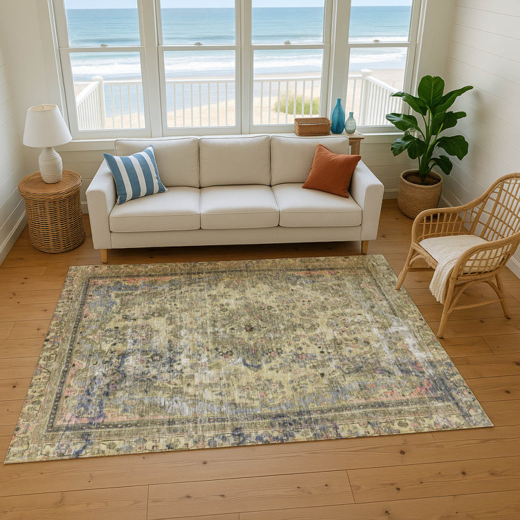 Premium Machine Washable Lampkins AMF1646 Global Rug