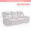 Bonachea 3 Seater Reclining Sofa-324681269