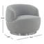 Fauteuil demi-tonneau pivotant en polyester 33,3 cm de large Teter-1160102231-1128771957