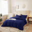 Ultra Soft 3-Piece Dyed Duvet Cover Set With Pillowcases-115637596-115637599