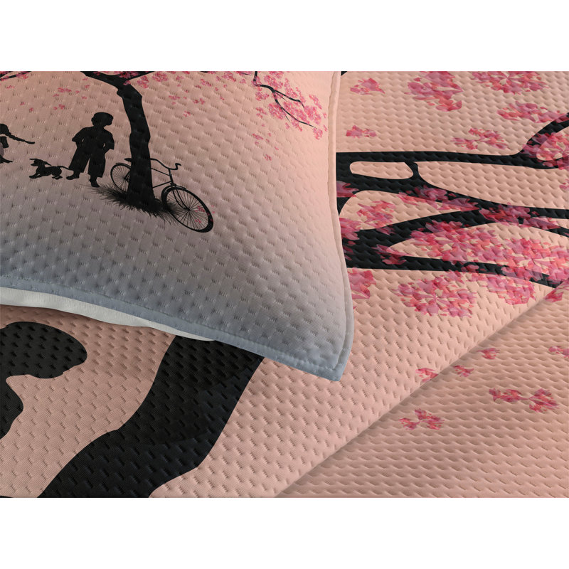 Hypnotic Eclectic Coverlet, King Bedspread + 2 Shams