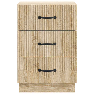 43cm W Manufactured Wood Bedside Table