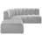 Isleen Upholstered Curved Sectional with Ottoman Reversible-89266680