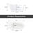 Ascent Casainc 60" Acrylic Freestanding Tub, Deep Soaking Bathtub with Pop-up Drain & Integrated Overflow, Matte White