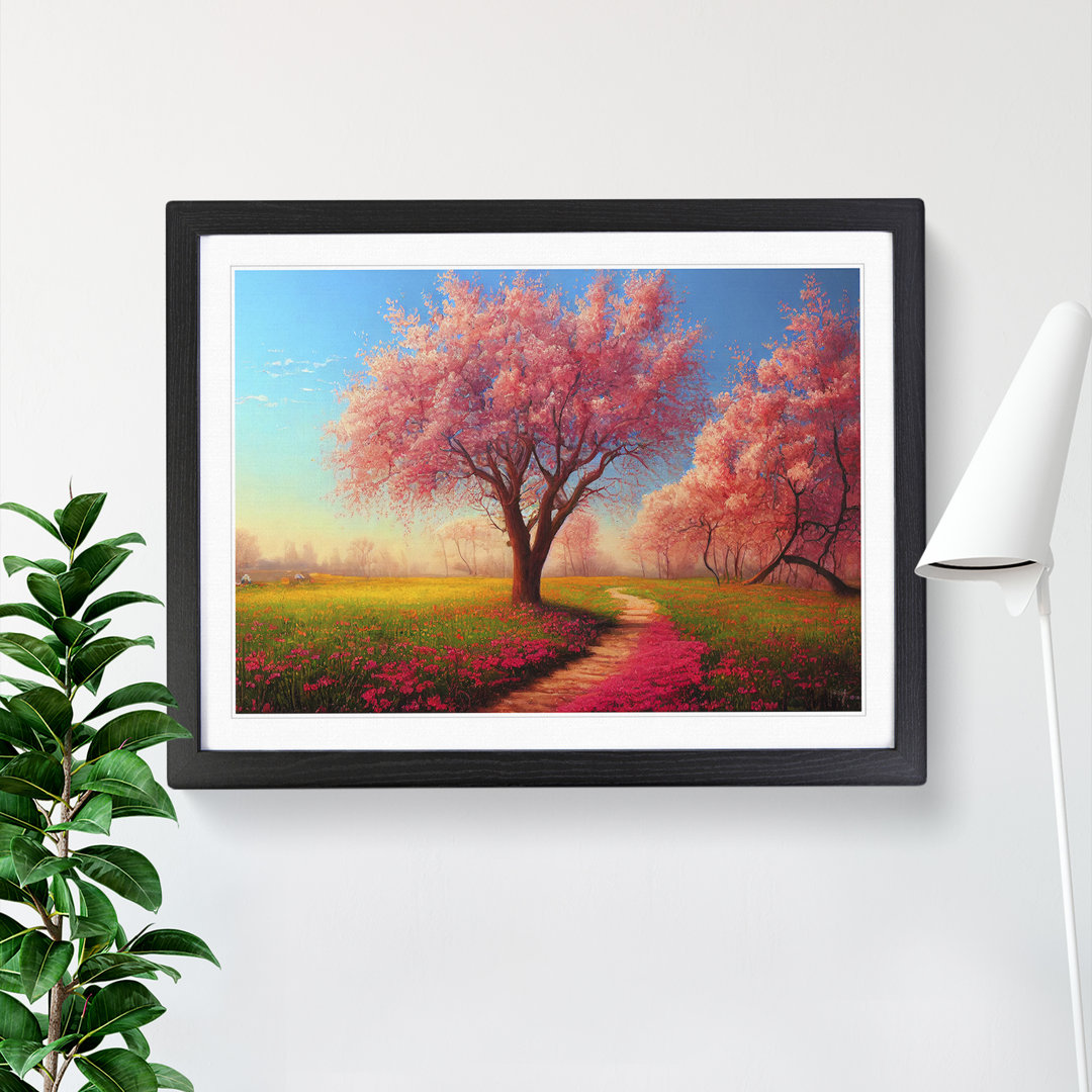 Spring Meadow Landscape - Single Picture Frame Print