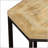 Natural And Black 2-Piece Hexagonal Nesting Table Set, Space-Saving And Stylish For Modern Interiors