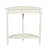Tinsle Collection Half Moon Console Table with Storage Shelf End Table - Honeynut-104621370