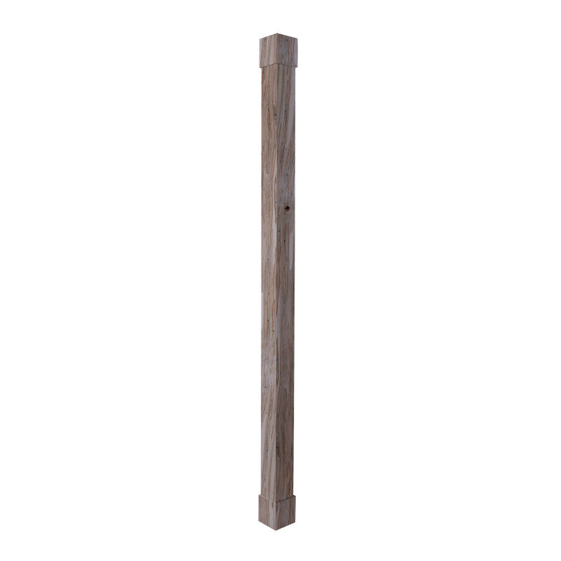 Unfinished Rustic Ambrosia Maple Column Wrap, 8.66 Feet