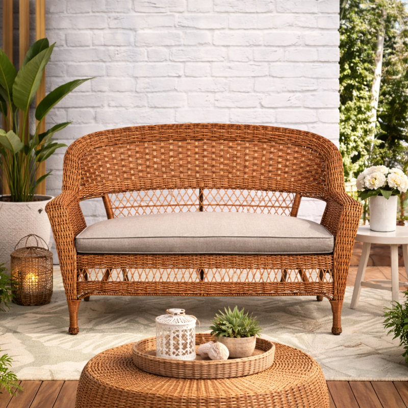 Coussin causeuse en oléfine - avoine, Gruau