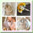4 Rolls Natural Burlap Ribbons Lace Twine Set