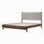 Cadre de lit plateforme en bois d'hévéa de qualité supérieure, cadre avec tête de lit incluse, lit Mid Century Modern-1657210106-1657210109