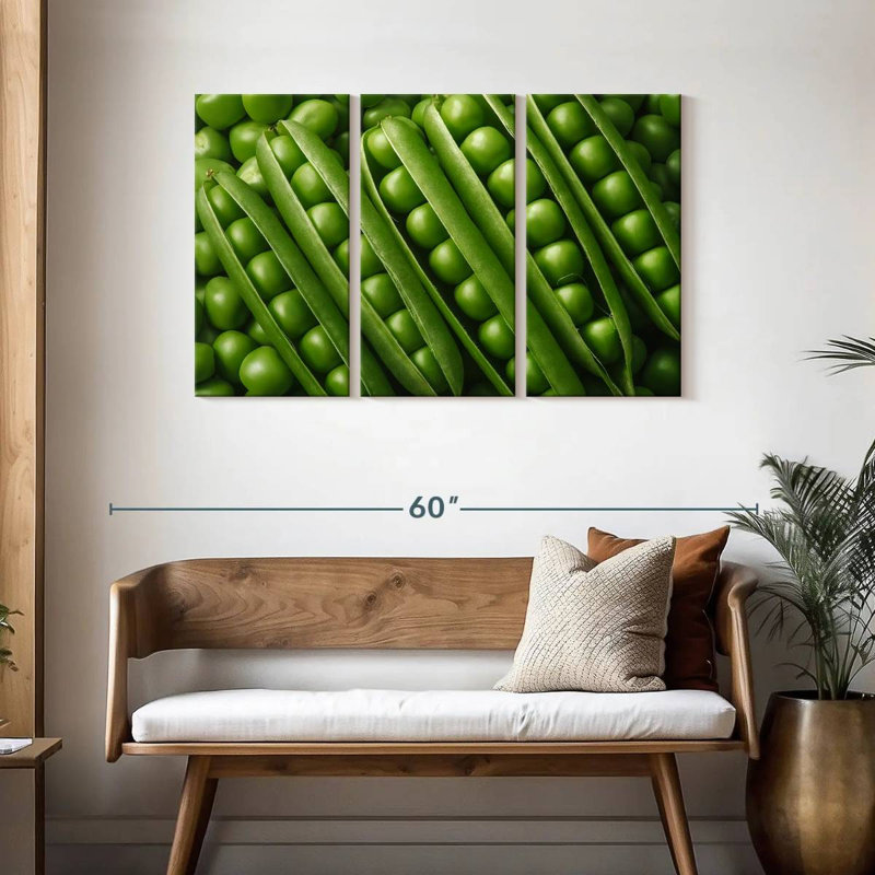 Yarlin Peas, 28" H x 45" W
