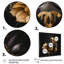 «Chic Black and Gold Perfume Bottle VII», reproduction d'art sur toile encadrée-86547006-86547003