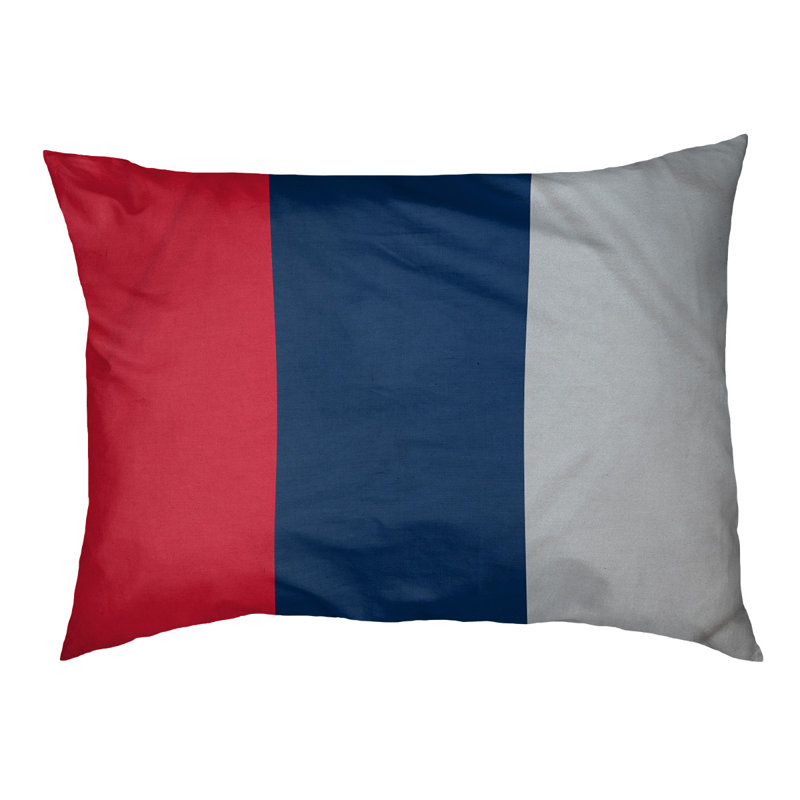 Coussin Washington, Rouge / bleu marine / argent, Moyen (l 28 po x P 18 po x H 9,5 po)