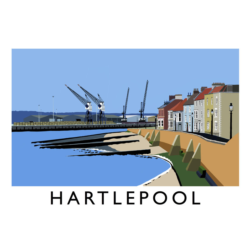 Hartlepool - Print, No Frame, 30 cm H x 40 cm W x 1 cm D