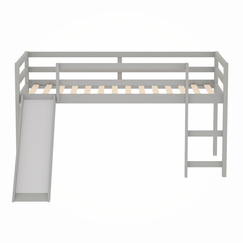 Lit avec rangement Haykel, gris