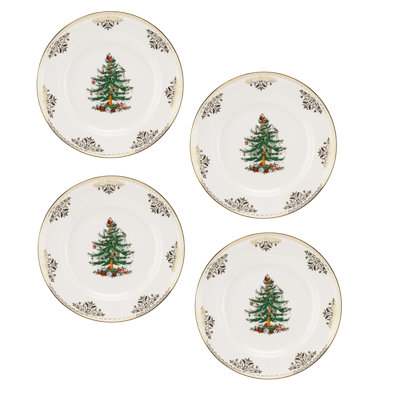 Spode Christmas Tree Gold Dinner Plate 10.5"