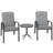 78.5cm Long Chaise Lounge Set with Cushions