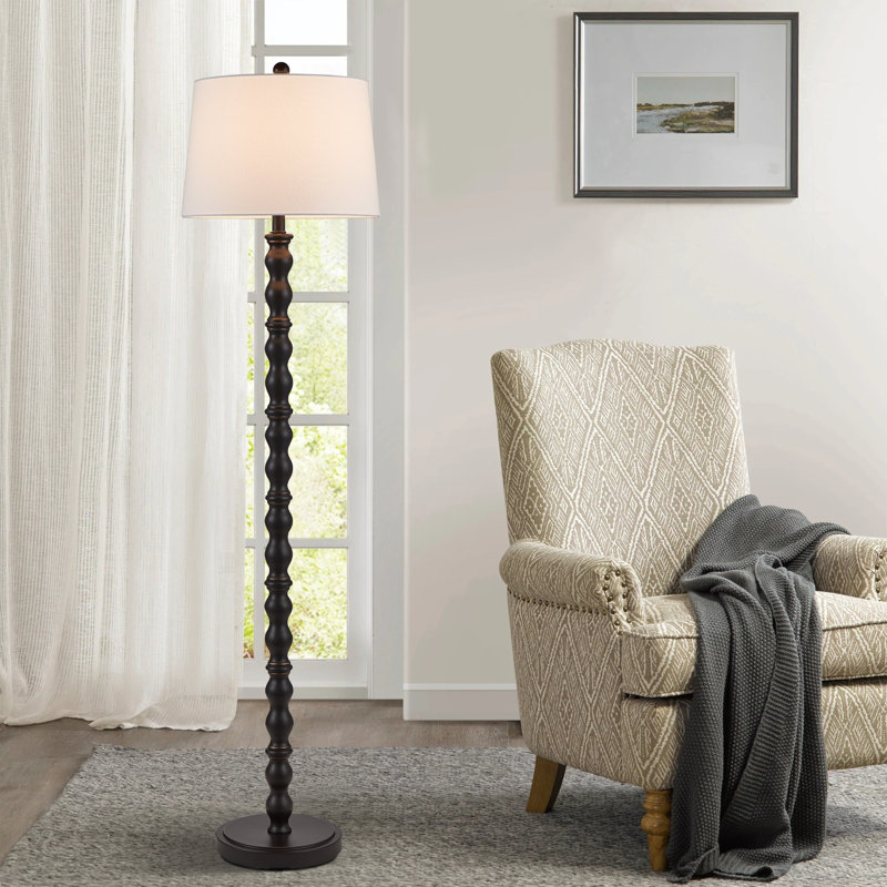 Lampe sur pied 61 po Johnvictor, Bronze frotté à l'huile