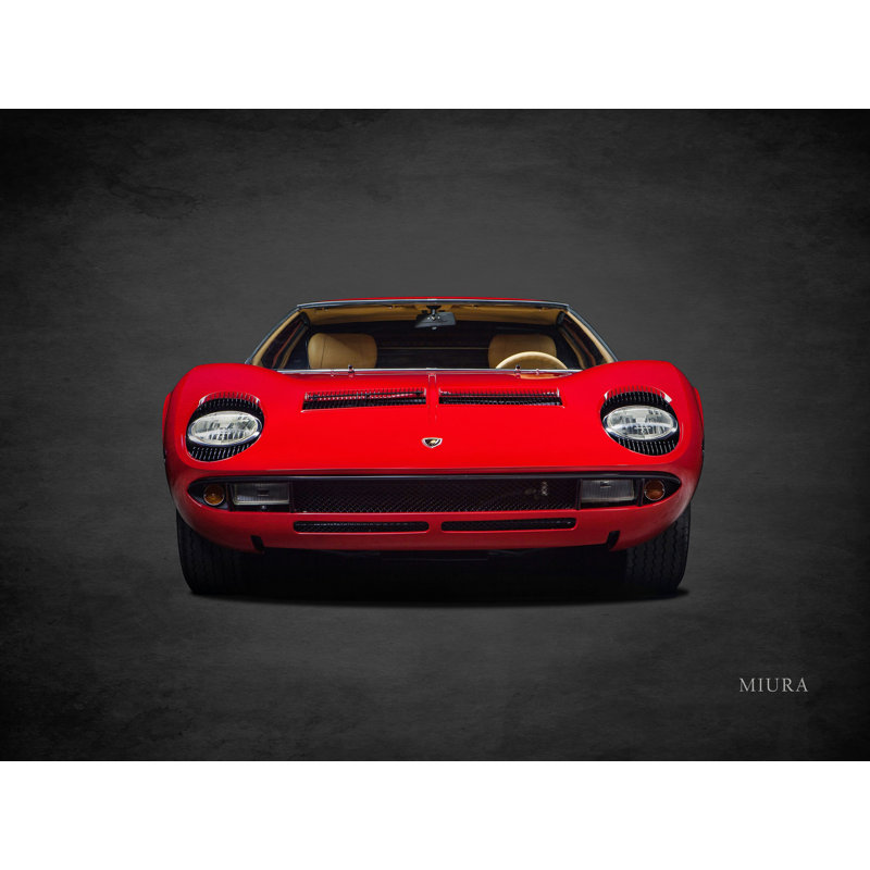 Lamborghini Miura - impression sur toile tendue, H 12 po x l 16 po