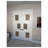 Solid French Double Doors Opaque Glass Sete 6933 White Silk Wood Solid Panel Frame Closet Bedroom Modern Doors 48" x 84" (2* 24x84)-58145213