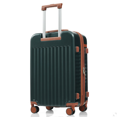 Luggage Set Of 3, 20Inch With USB Port, Front Opening Design Airline Certified Carry On Luggage, ABS Hard Shell Luggage With Spinner Wheels