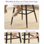 Tabouret de bar et de comptoir pivotant rembourré (ensemble de 2)-1415708753-1421164561