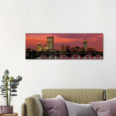 Back Bay, Boston, Massachusetts, USA by Panoramic Images - Wrapped Canvas Panoramic Gallery-Wrapped Canvas Giclée