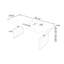 Bureau blanc rectangulaire en bois manufacturé-1993120399