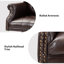 Fauteuil de direction traditionnel en simili cuir Swain-231443074