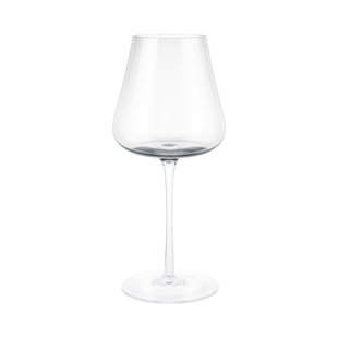  German Made Wine Glasses Set of 2, 17oz Handmade Luxury  Crystal Red & White Long Stem Wine Glasses, Unique Modern Shape