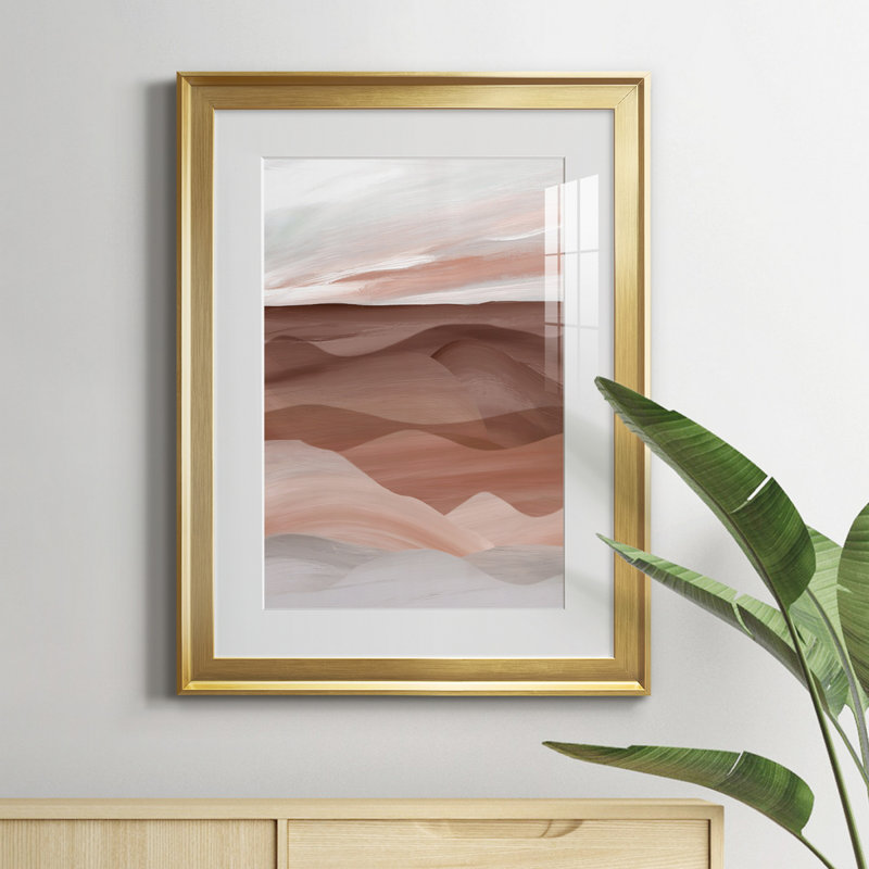 Sedona Valley, reproduction encadrée de qualité supérieure - prête à être accrochée, H 18,5 po x l 24,5 po x P 1,5 po, Or