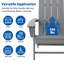 Chaise Adirondack pliante en PEHD Buvana-1801282354