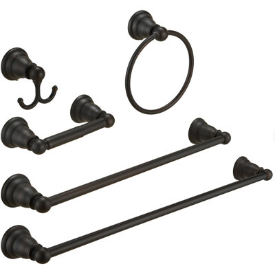 Bex Oil Rubbed Bronze 5 pieces Decorative Bathroom Hardware sets