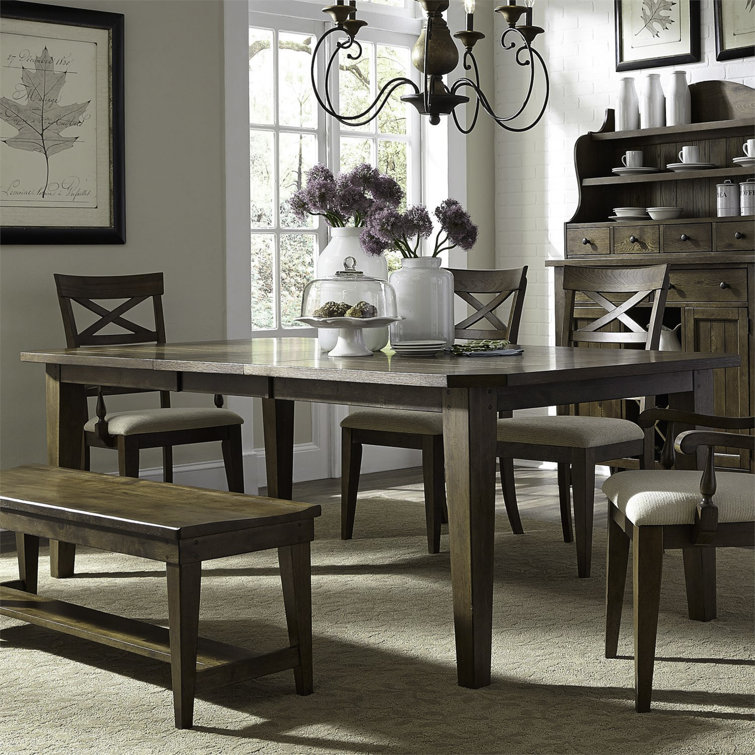 Hendry Extendable Solid Wood Dining Set