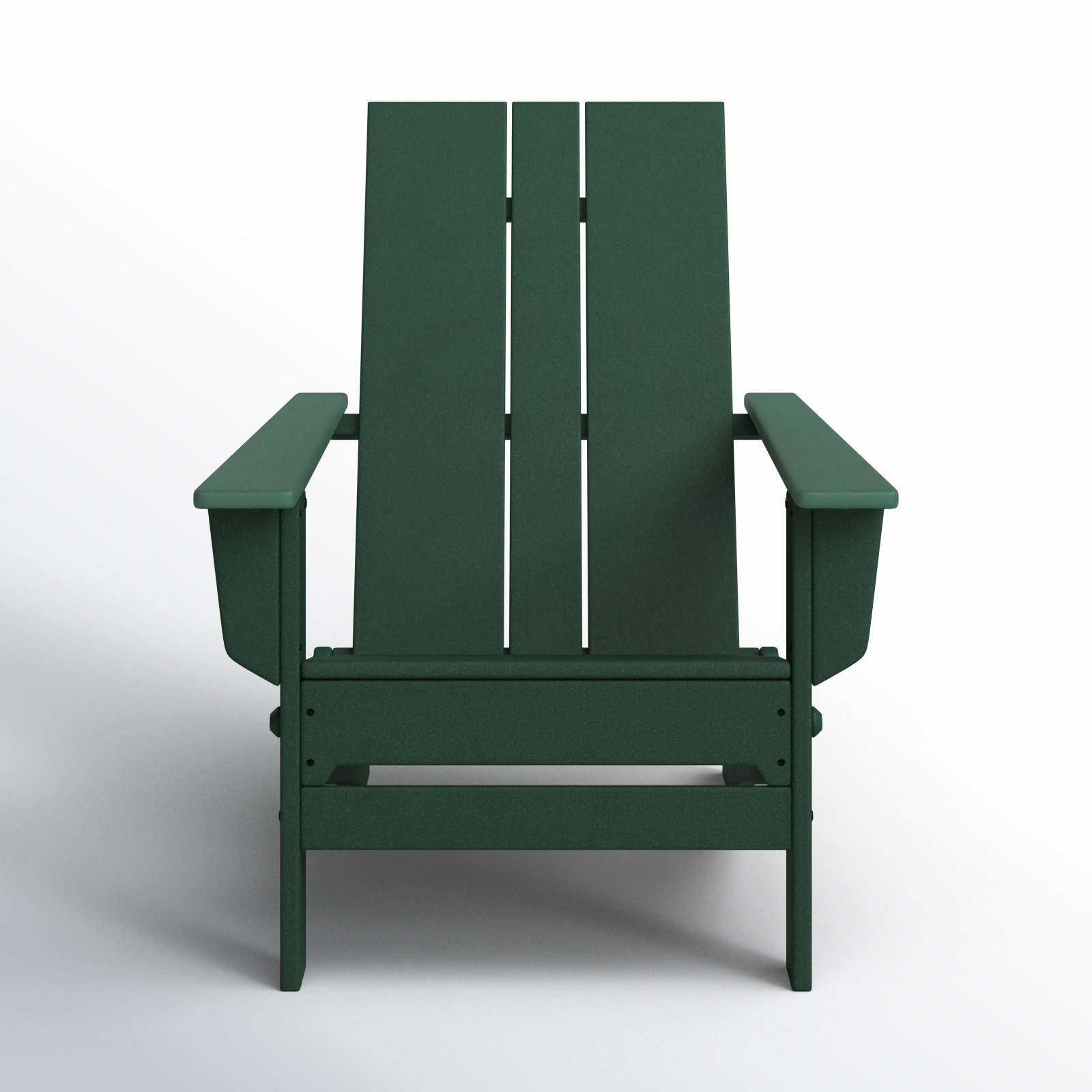 POLYWOOD x AllModern Folding Plastic Adirondack Chair, Dark Green