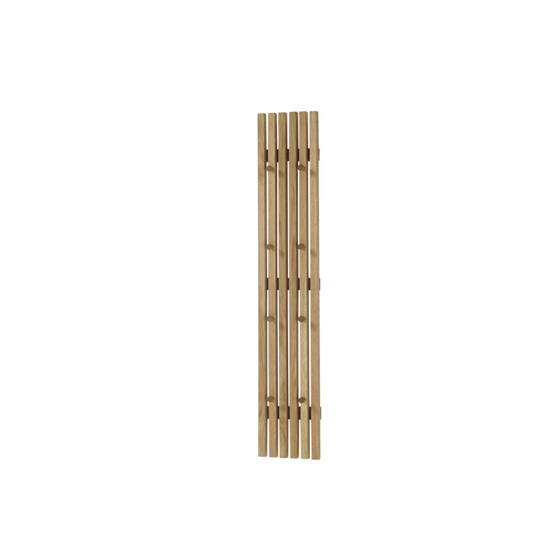 Solid Wood Wall 8 - Hook Wall Mounted Coat Rack