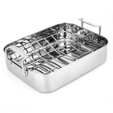NutriChef Non-Stick Stainless Steel Roasting Pan