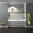 Bella CORE Arctic Mist 3-Wall Tub and Shower Surround with Katrina Design Strip up to 48Dx96Wx48Dx96H-50138534