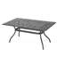 Table rectangulaire de 68 po au fini cuivre, structure en aluminium coulé, structure en aluminium