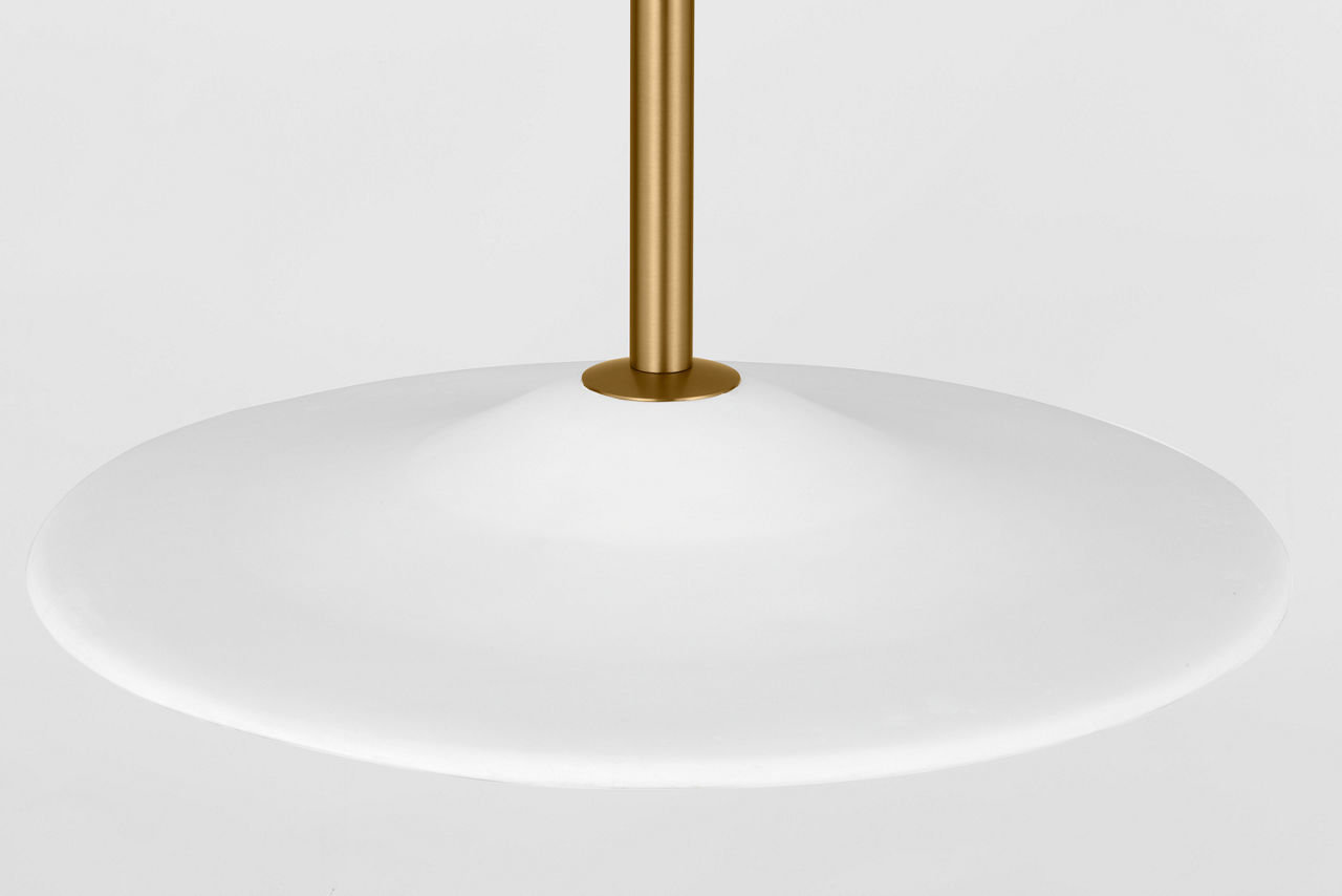 Mitchel Single Light Pendant, 13.63" H x 24" W x 24" D