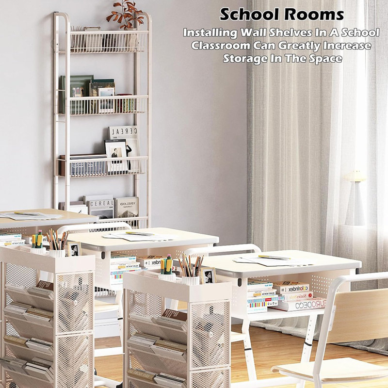 Organisateur de cuisine et de chambre à coucher derrière la porte, bibliothèque et support à épices multi-garde-manger