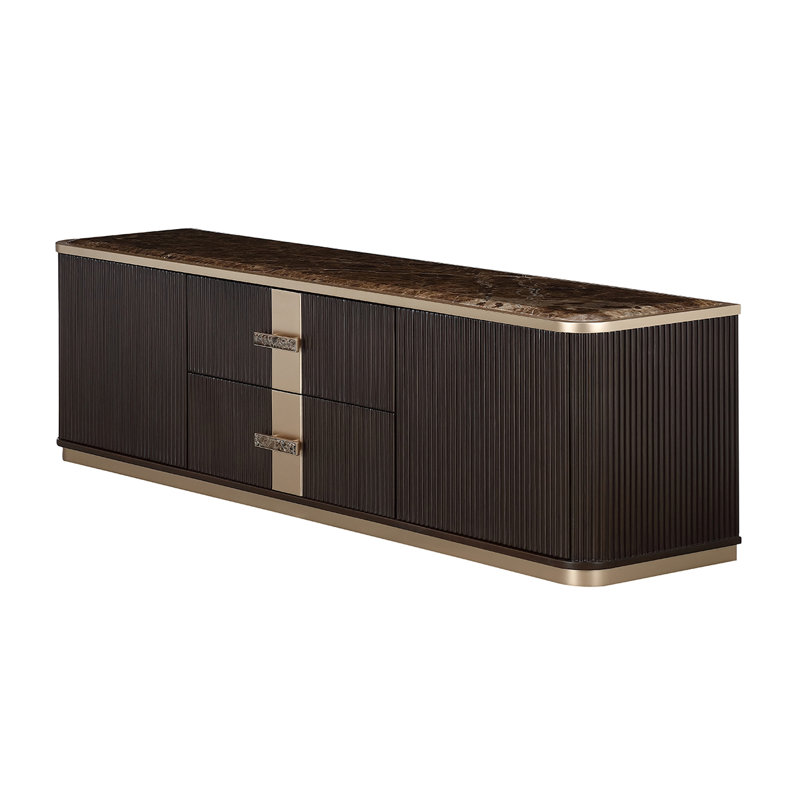 West Kensington Media Cabinet, Espresso Wood