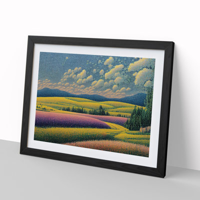 XH1022-6836X Peaceful Spring Meadow Landscape - Picture Frame Print