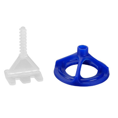 Ensemble de niveleur à carrelage pour outils de rénovation 100 capuchons à vis + capuchons à vis de 0,08 pouce et 200 bases