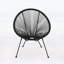 Chaises d'extérieur en faux rotin (ensemble de 2) avec structure en acier, durables et confortables pour l'extérieur moderne-297175469