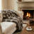 Alaskan Hawk Knitted Throw Blanket-639095926