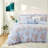 Blue Floral King Bedding Sets, Soft Microfiber Comforter for Bedroom