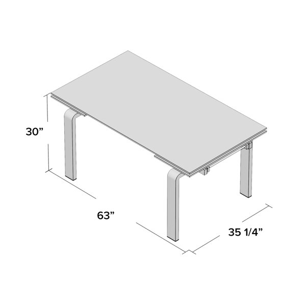 Latitude Run® Glass Top Metal Base Dining Table & Reviews | Wayfair