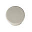 Table d'appoint sculpturale organique empilée 41 cm × 35 cm × 55 cm, table d'appoint ronde en fibre de verre texturée crème pour coin de canapé de salon, aucun assemblage requis